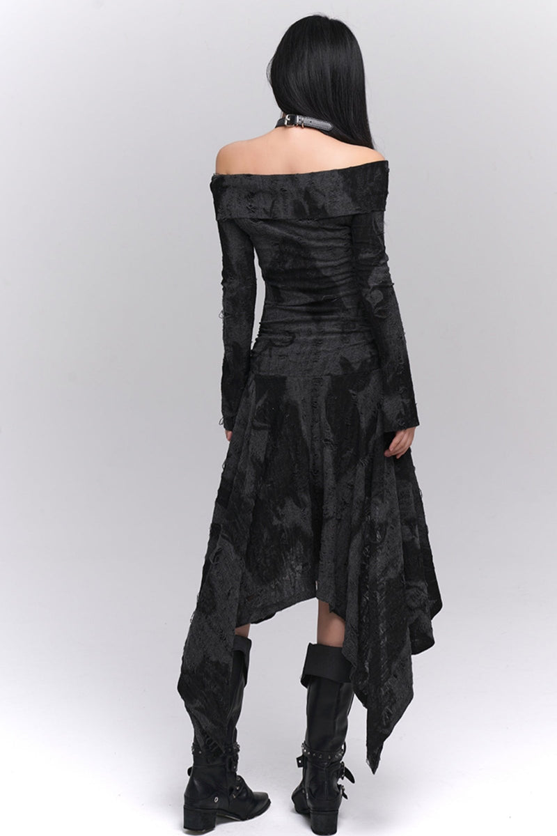 Cold Niche One-shoulder Dress