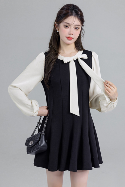 Black Bow Temperance Dress