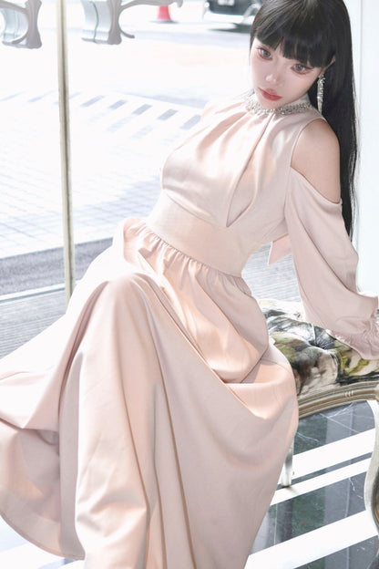 Autumn Slimming Rhinestone Dress