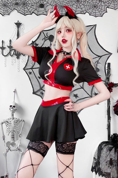 Gothic Nurse Cosplay Set