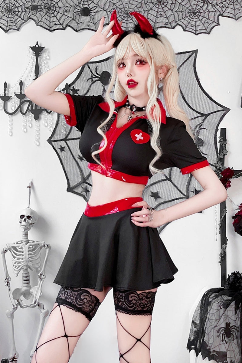 Gothic Nurse Cosplay Set