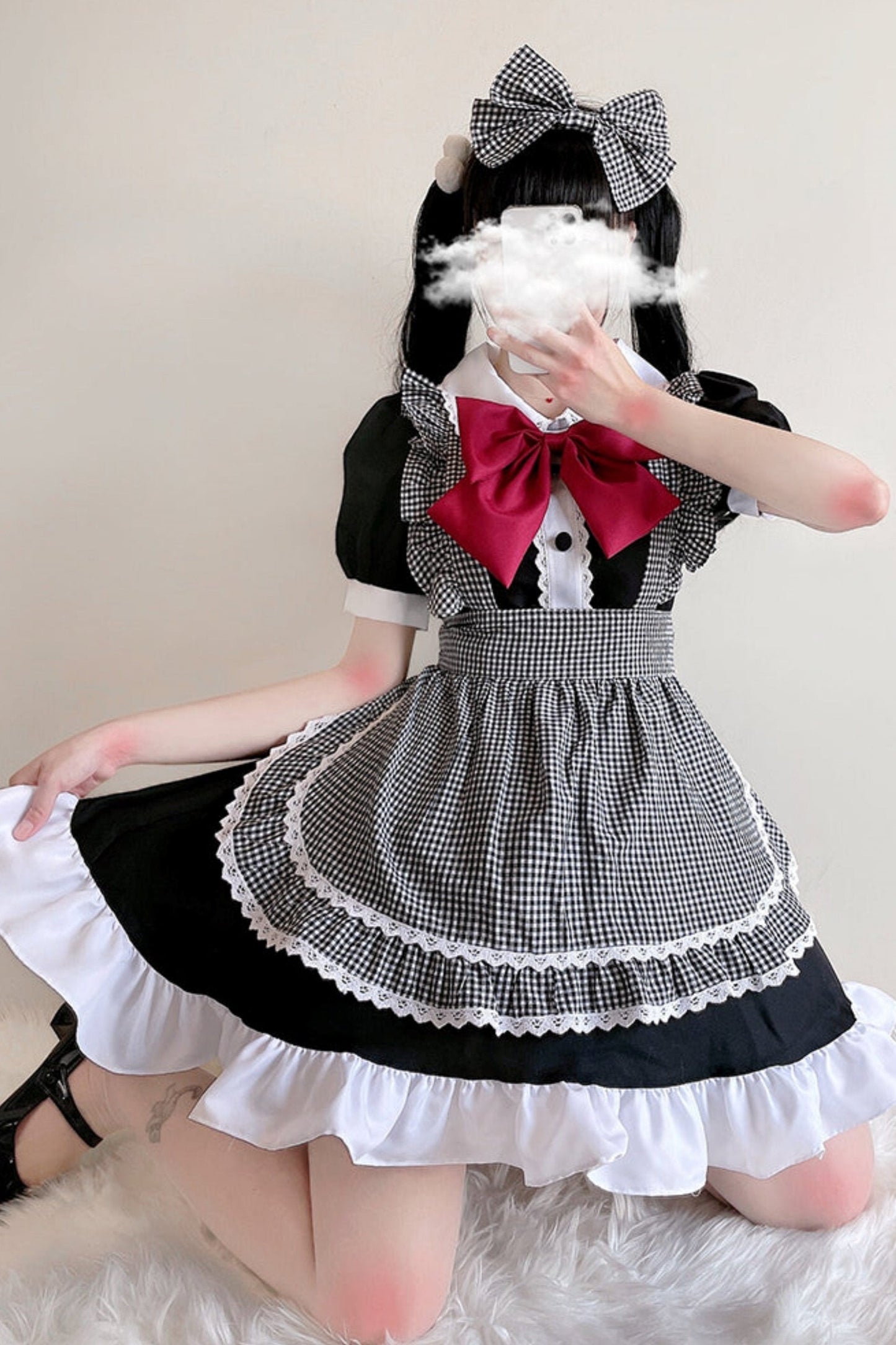 2d Loli Maid Tutu Dress Set