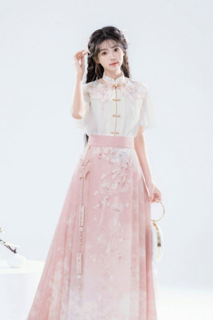 Cherry Blossom Hanfu Set