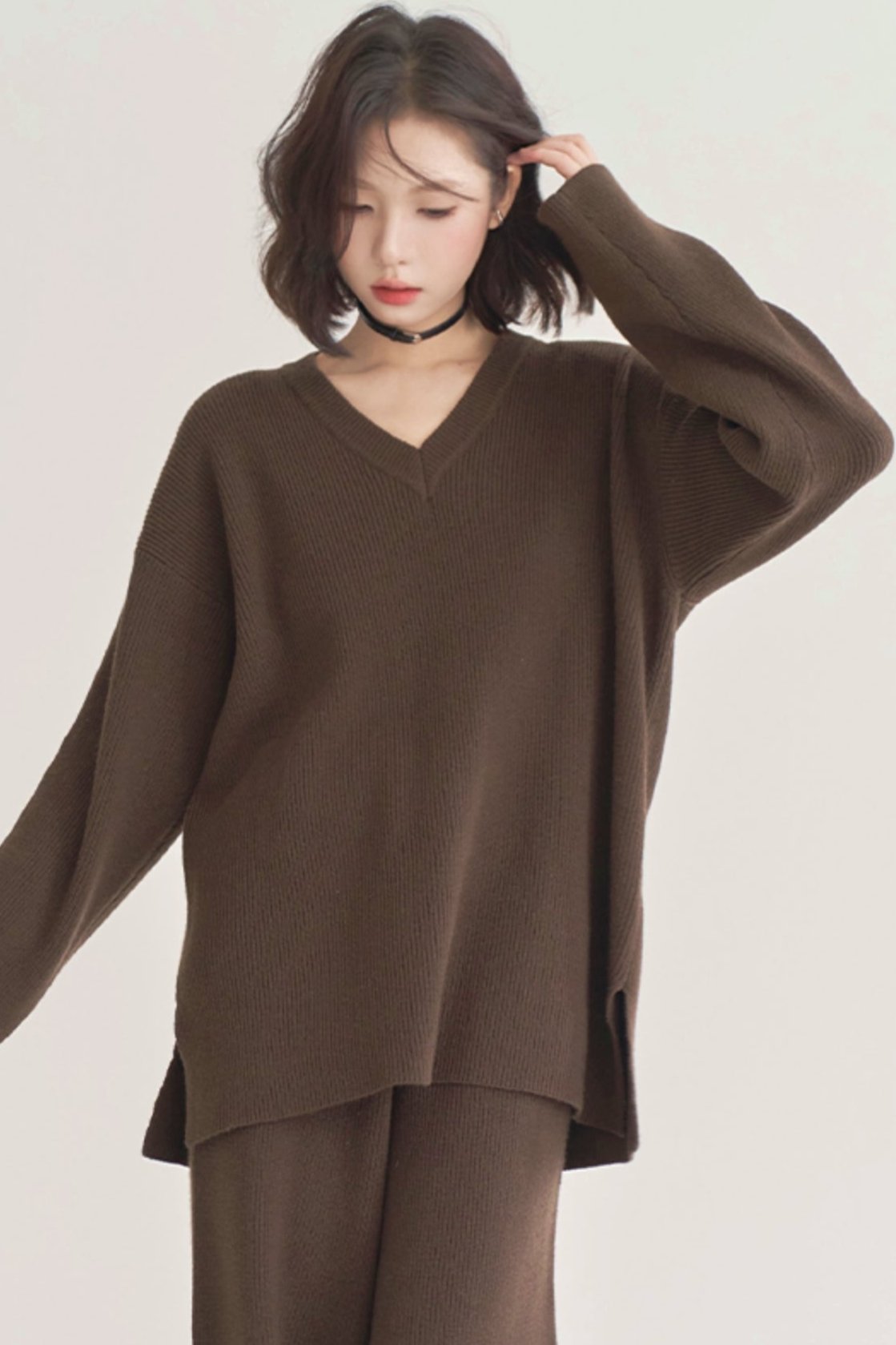 Lace Stitch Loose Satin Top