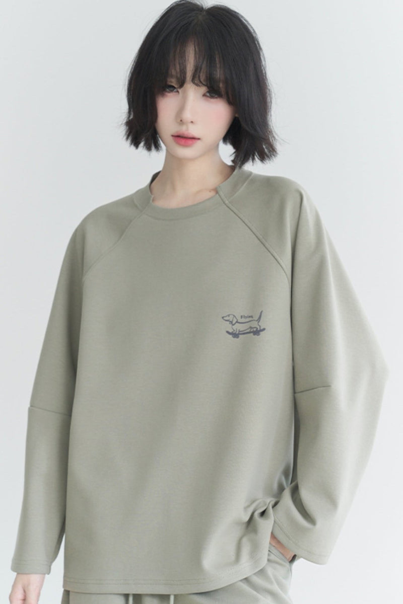 Raglan Crew Neck Sweat Set