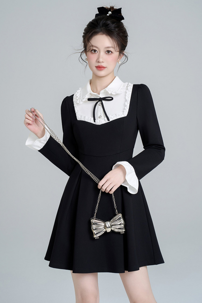 Black Hepburn Style Dress