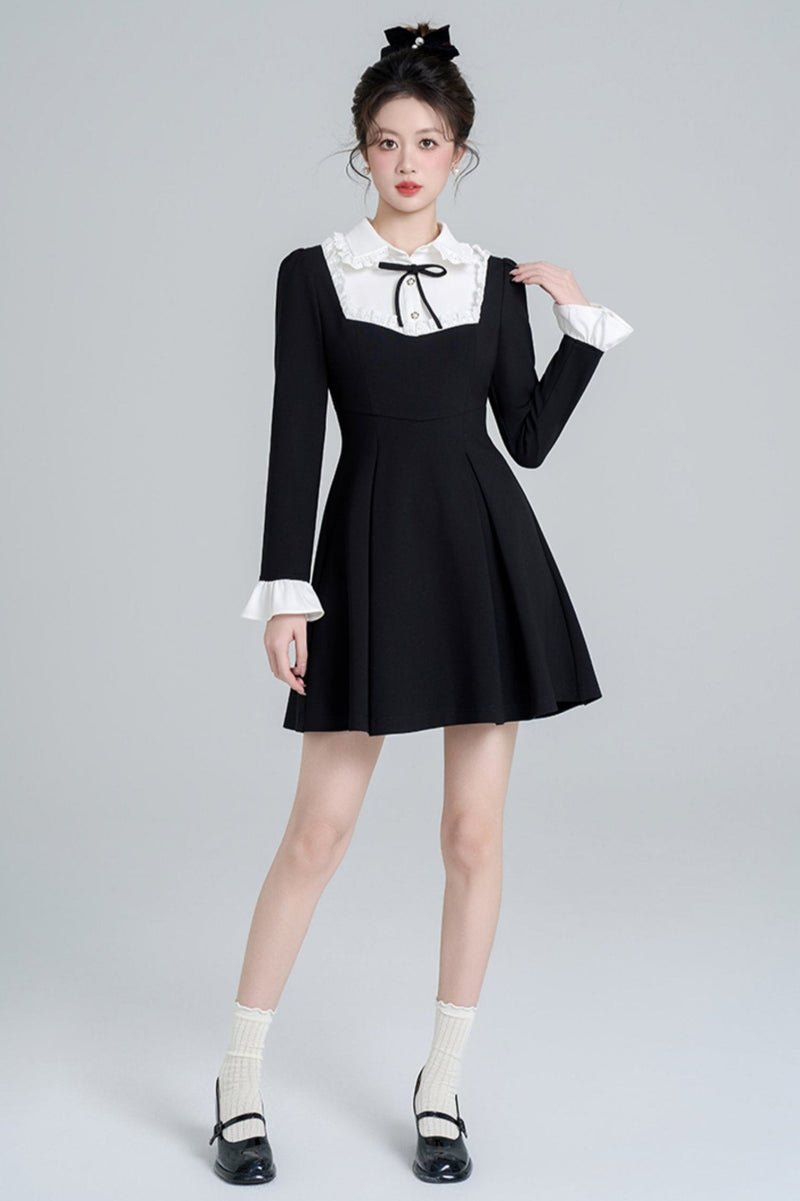 Black Hepburn Style Dress