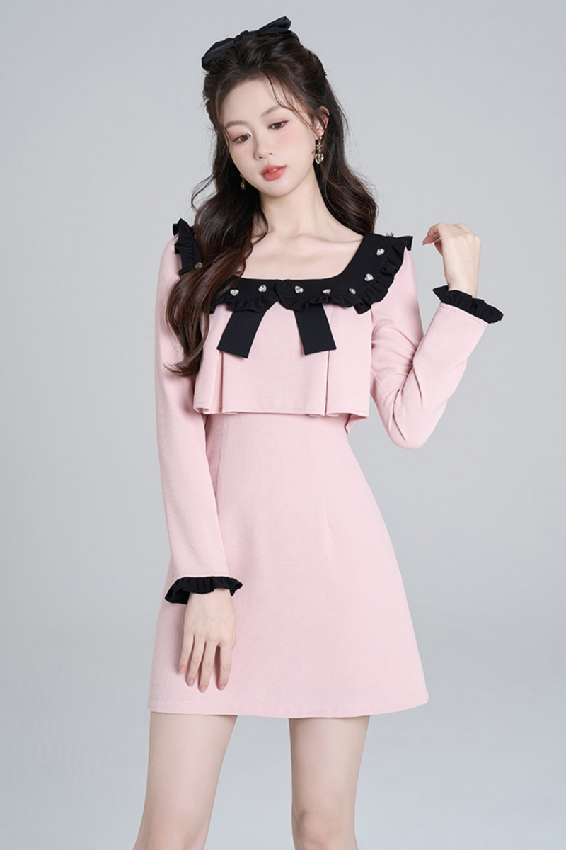 Square Neck Sweet Dress