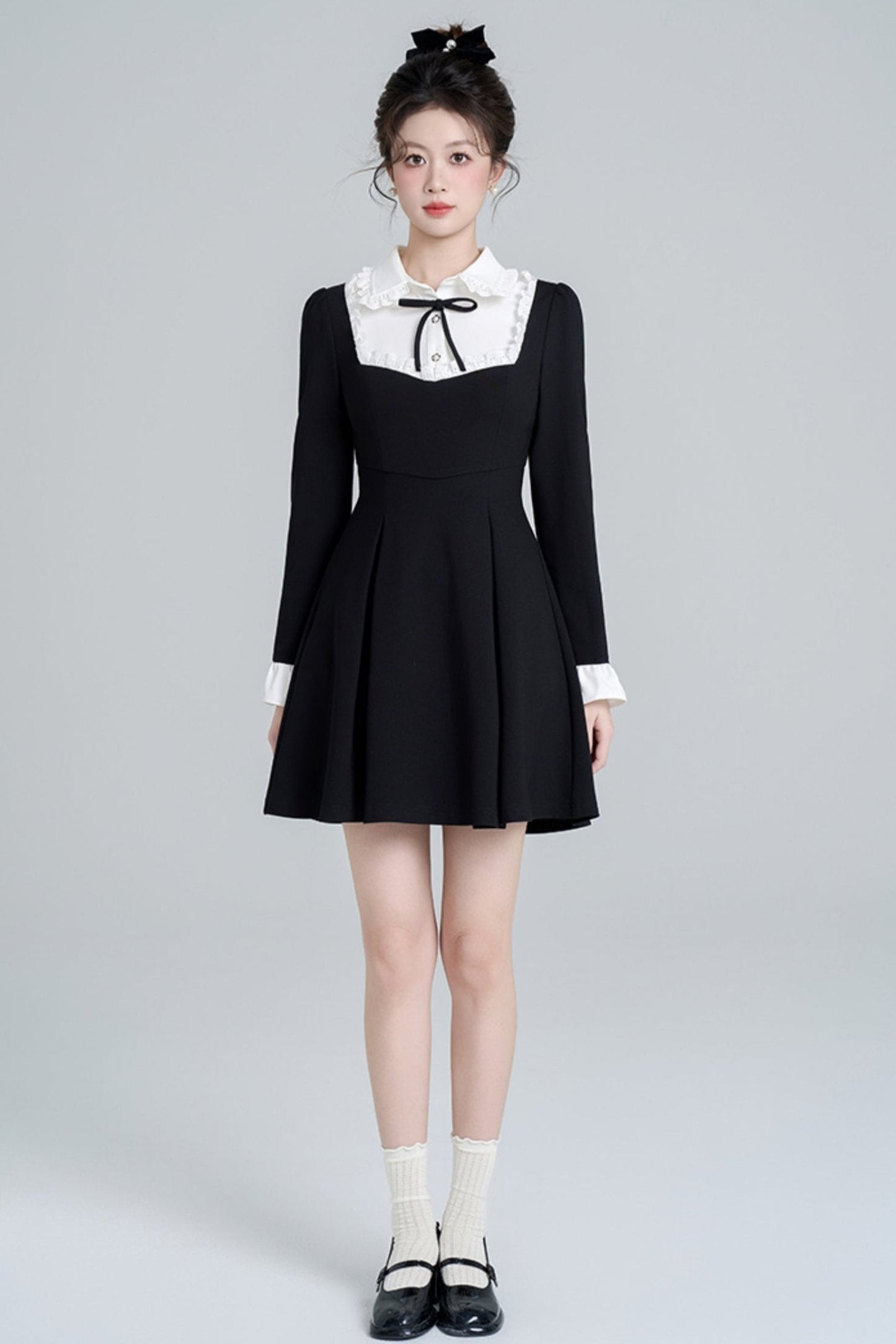 Black Hepburn Style Dress