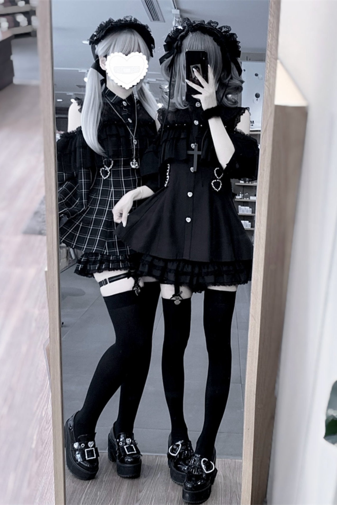 [pre-order] Japanese Yarn Off Shoulder Cape Suit