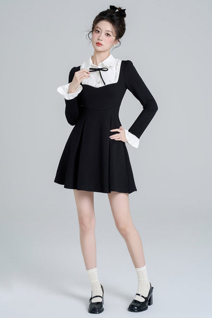 Black Hepburn Style Dress