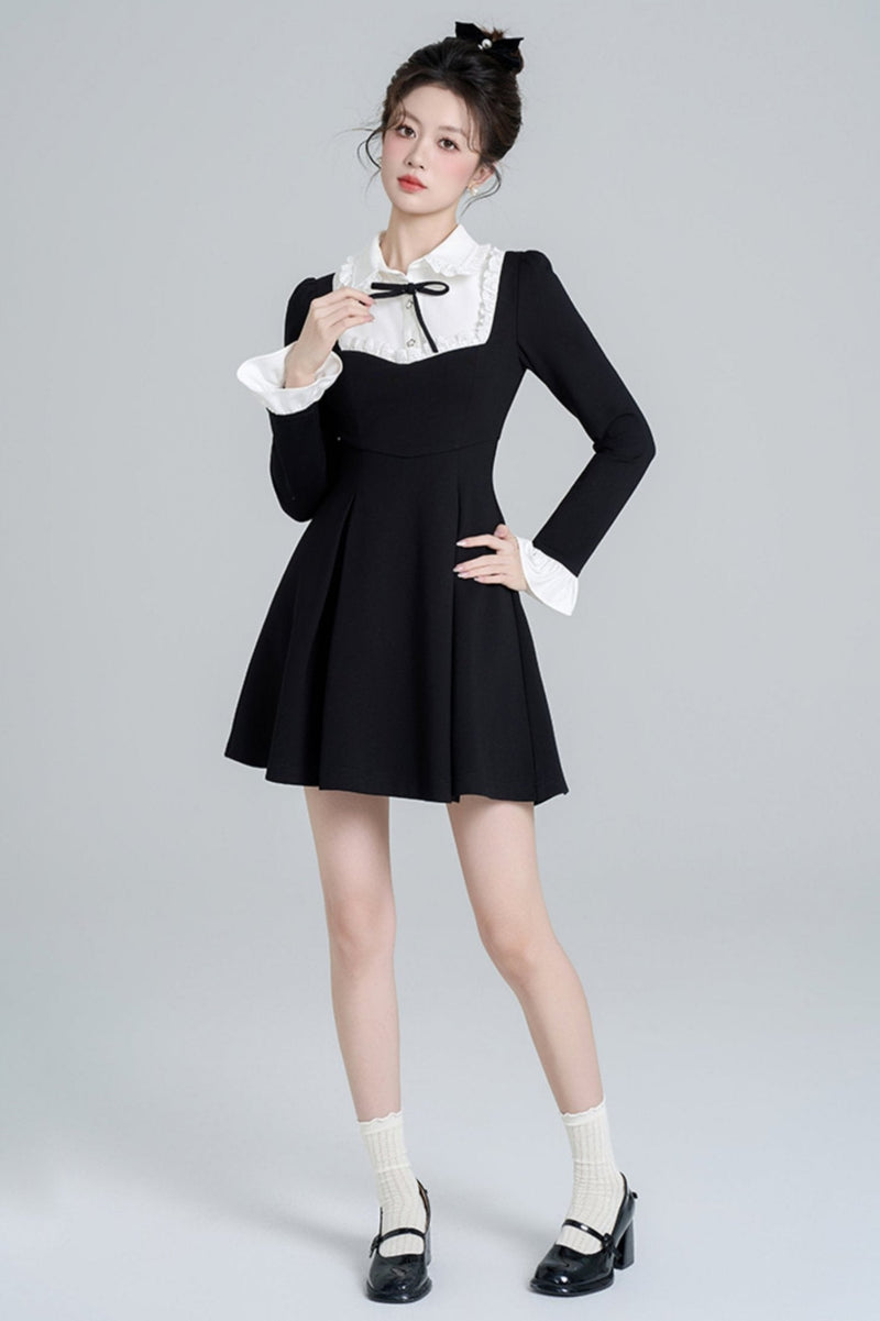Black Hepburn Style Dress