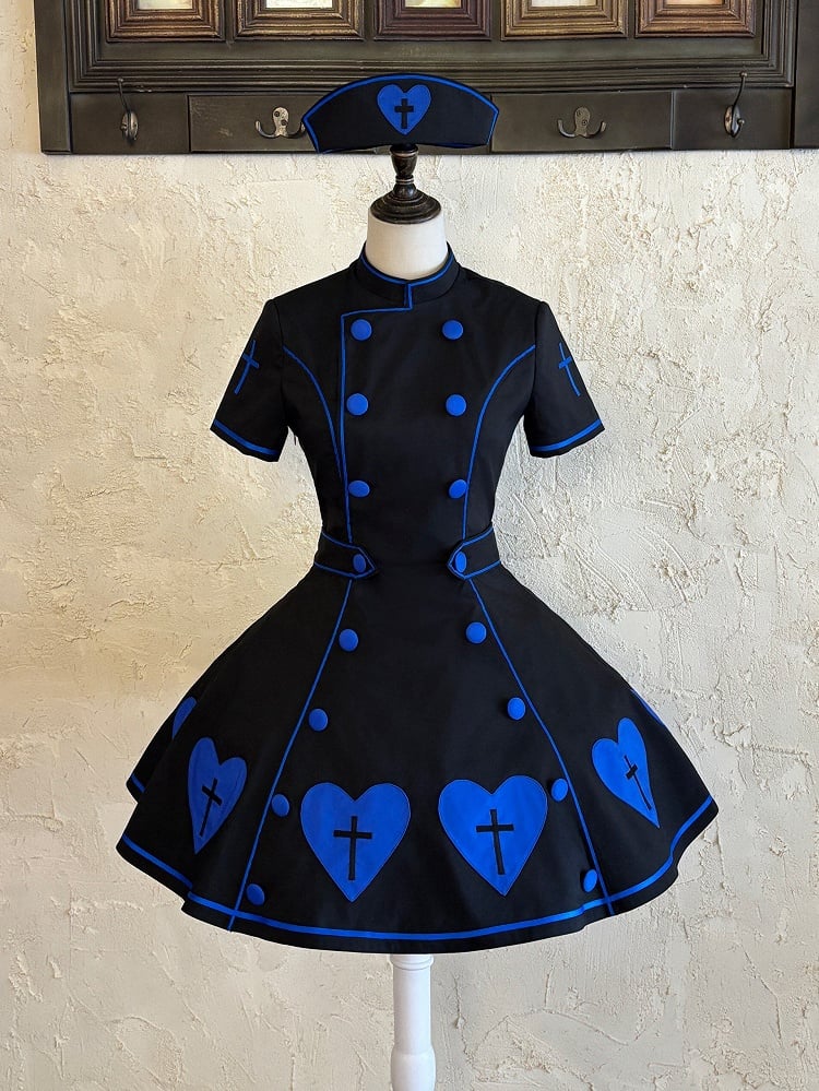 [pre-order Deadline: May 4] Heart Cross Nurse Cosplay Lolita Dress