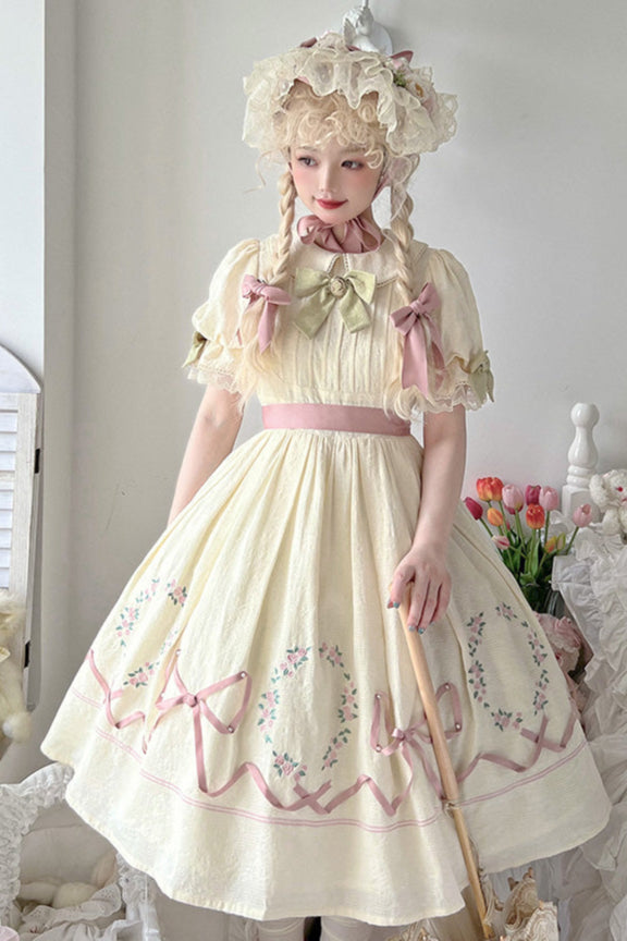 Rose Afternoon Tea Sweet Girly Lolita Dress