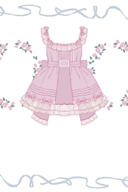 Rose Afternoon Tea Sweet Girly Lolita Dress