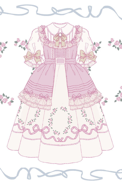 Rose Afternoon Tea Sweet Girly Lolita Dress