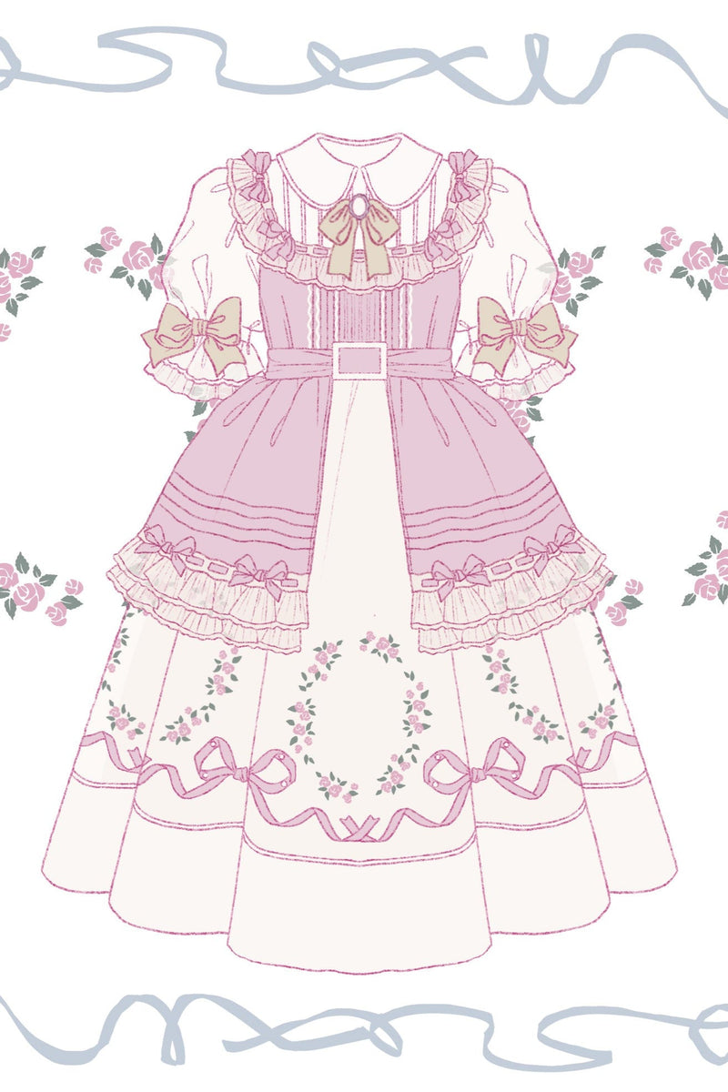 Rose Afternoon Tea Sweet Girly Lolita Dress