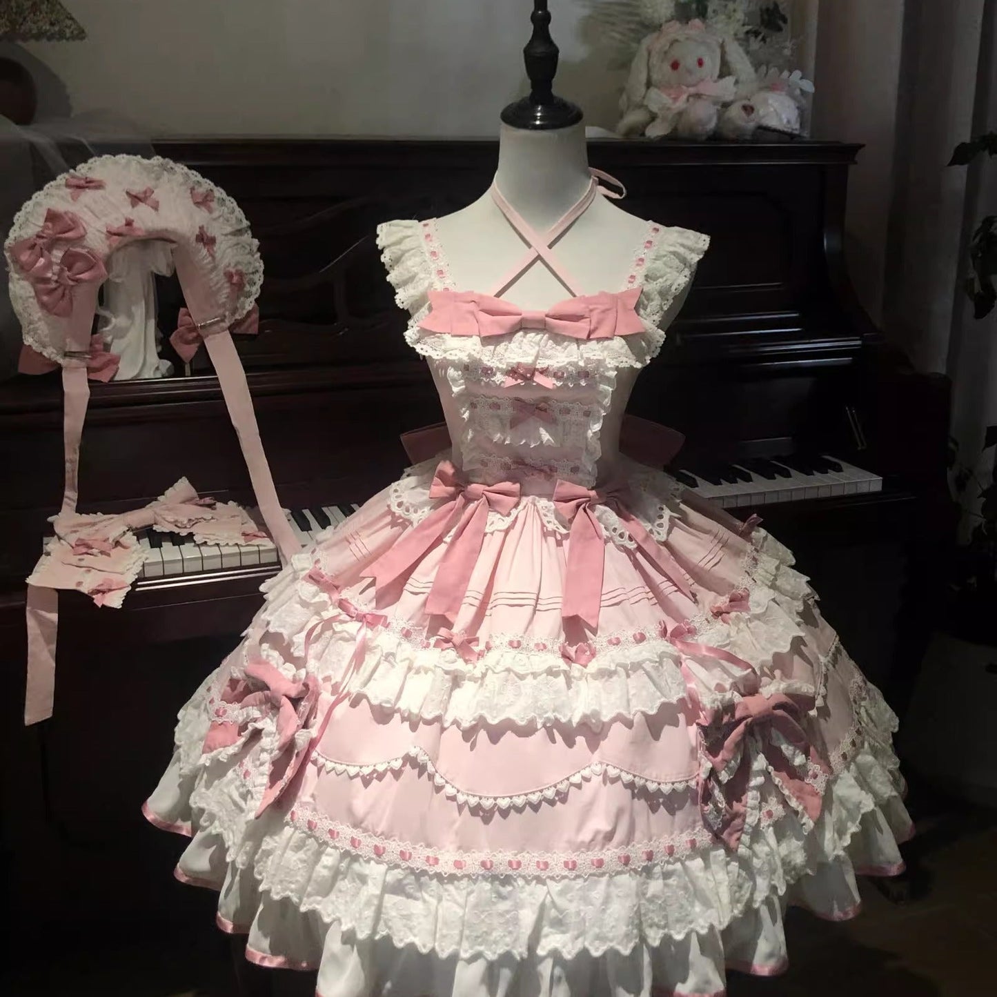 [pre-order] Lily's Tea Party Antique Lolita Dress Complete
