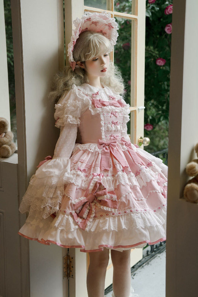 [pre-order] Lily's Tea Party Antique Lolita Dress Complete