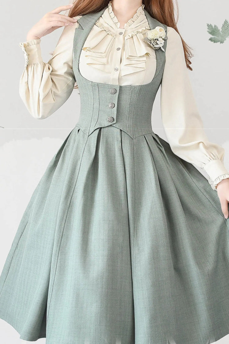 [forest Knows Fall] Sleeveless Classic Bust-support Lolita Dress 2 Colors