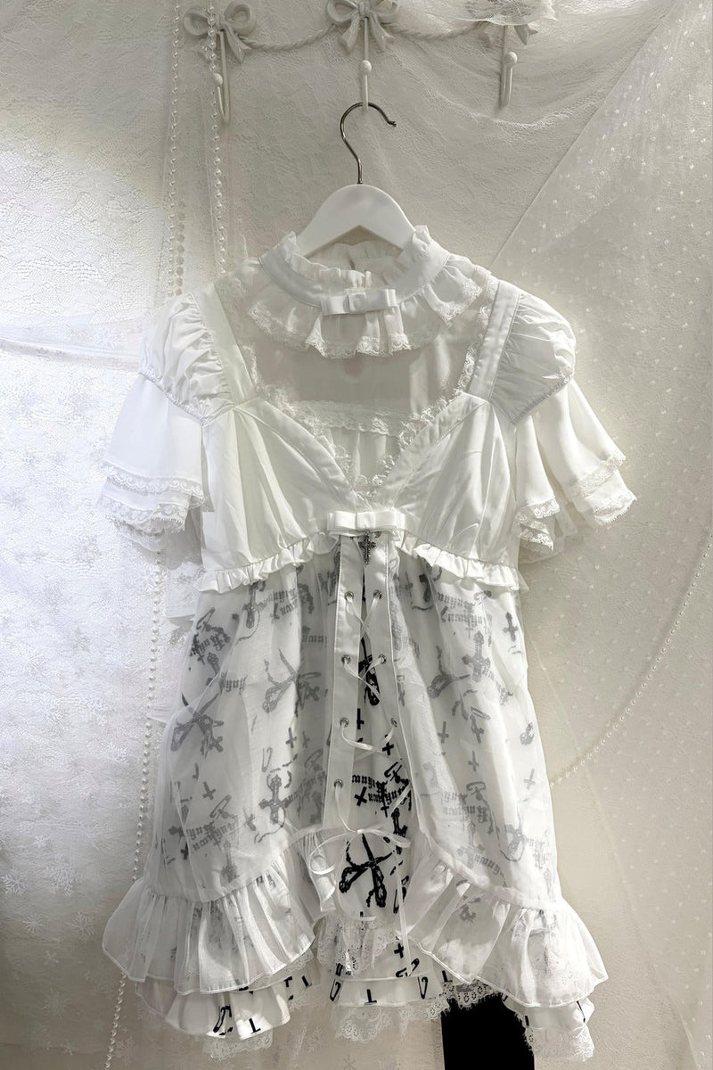 Winter Angel Glass Camisole Dress + Top + Outer