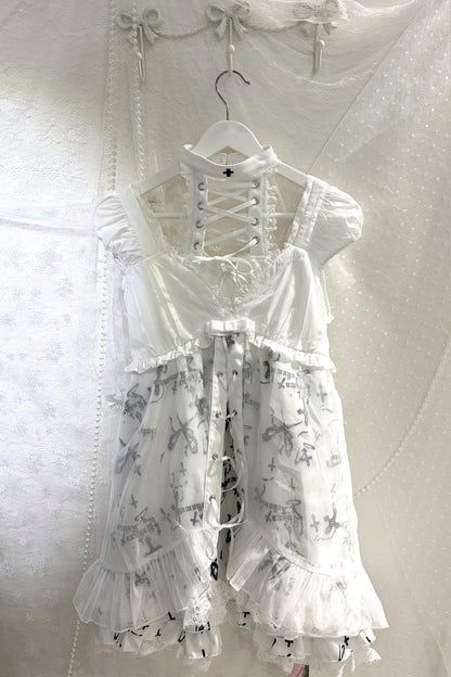 Winter Angel Glass Camisole Dress + Top + Outer