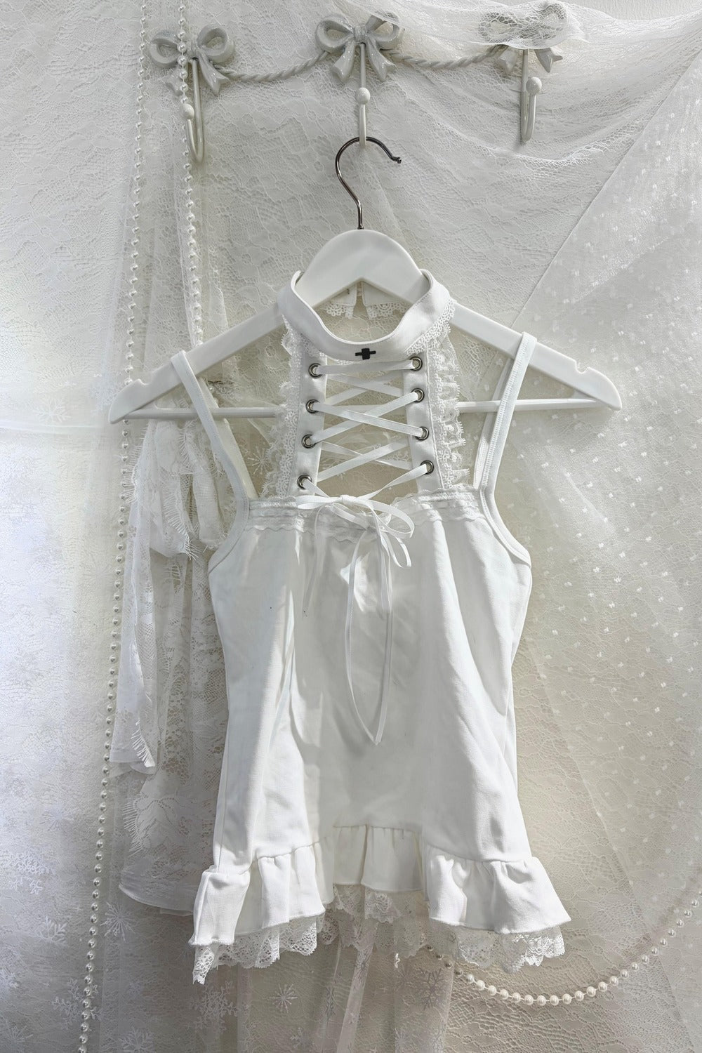 Winter Angel Glass Camisole Dress + Top + Outer