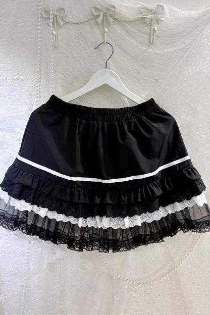 Cross Chain Flare Sleeve Top + Tiered Skirt