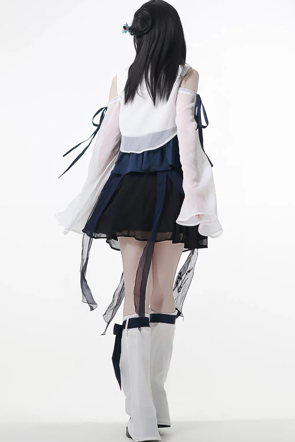 Subcultural Modern China Top + Pants + Off-shoulder Shirt + Skirt