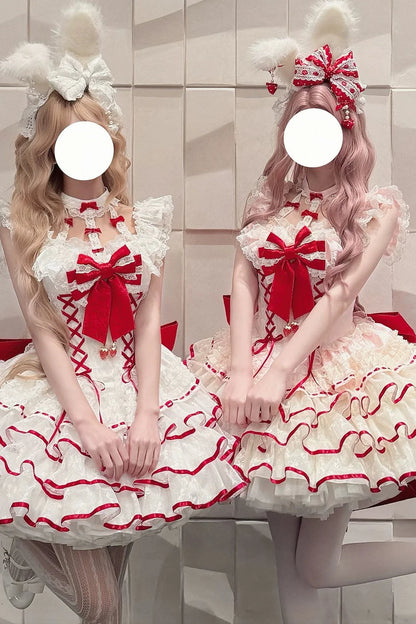 Cupid Strawberry Fairy Dress + Train Ribbon