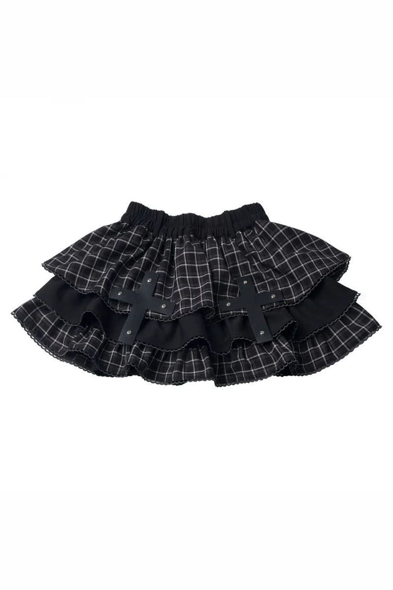 Cross Checked Doll Dress + Top + Skirt