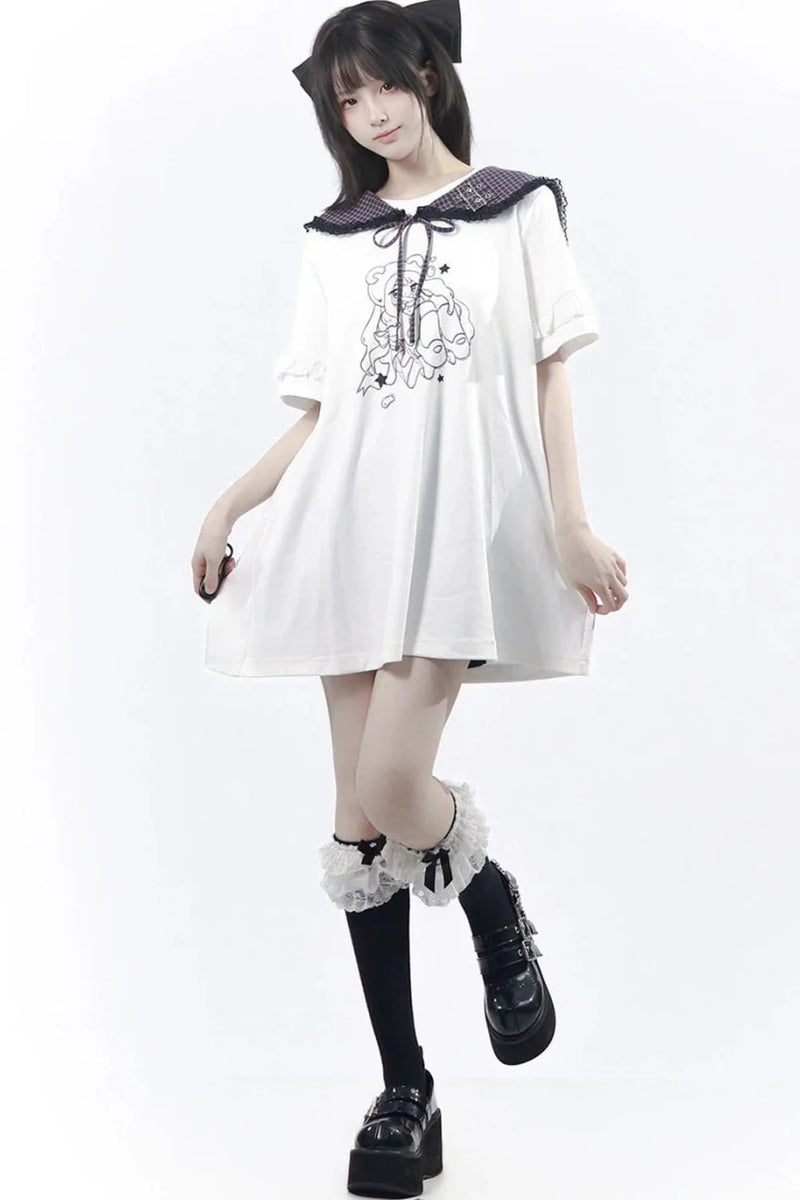 Grape Oolong T-shirt Dress + Accessories