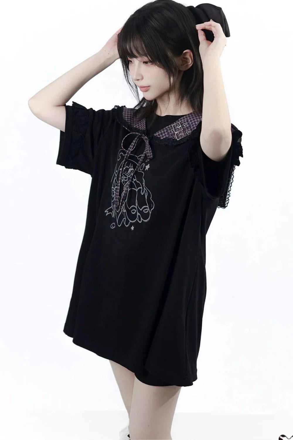 Grape Oolong T-shirt Dress + Accessories