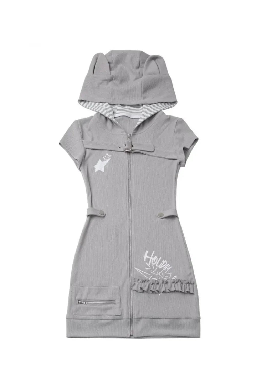 Koala Ribbed Summer Dress + Top + Skirt + Leg Warmers