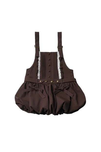 Midsummer Night Lace-up Blouse + Suspender Skirt + Leg Warmers