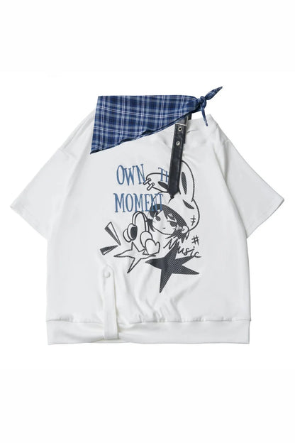 Subculture Punk Dark Kawaii Top + Skirt + Pants