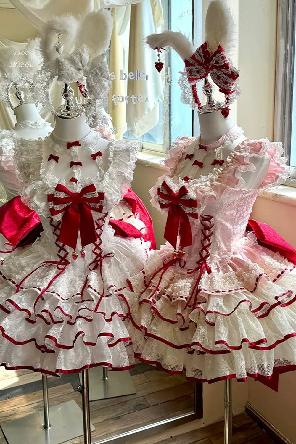 Cupid Strawberry Fairy Dress + Train Ribbon