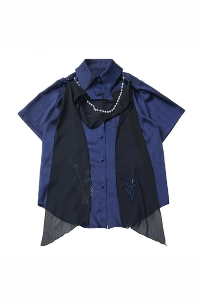 Subcultural Modern China Top + Pants + Off-shoulder Shirt + Skirt