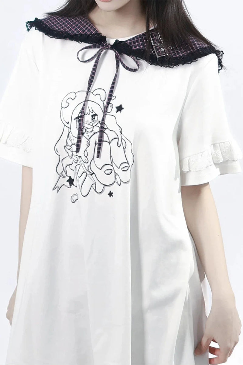 Grape Oolong T-shirt Dress + Accessories