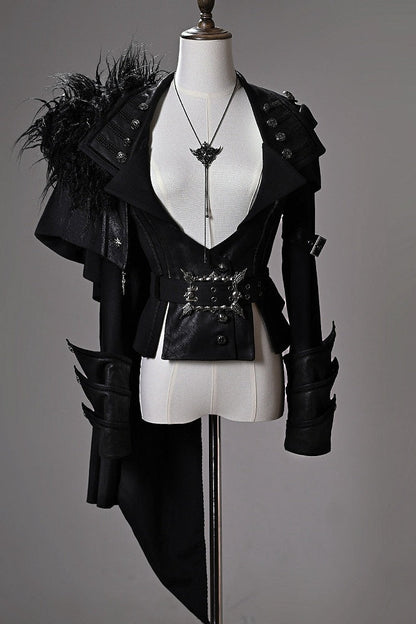 [pre-order Deadline: June 8] Phantom Knight Dark Gothic Prince Suit Full Set (jacket With Cape + Top + Pants)