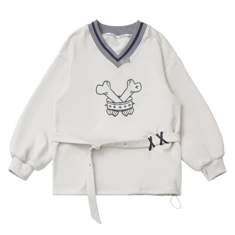 Gray Tone Shadow High End Star Cross Patch Buckle Coat Set