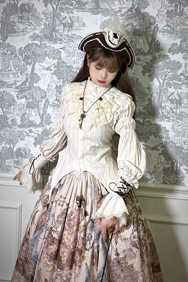 Classic Vintage Blouse with a Flattering Fit