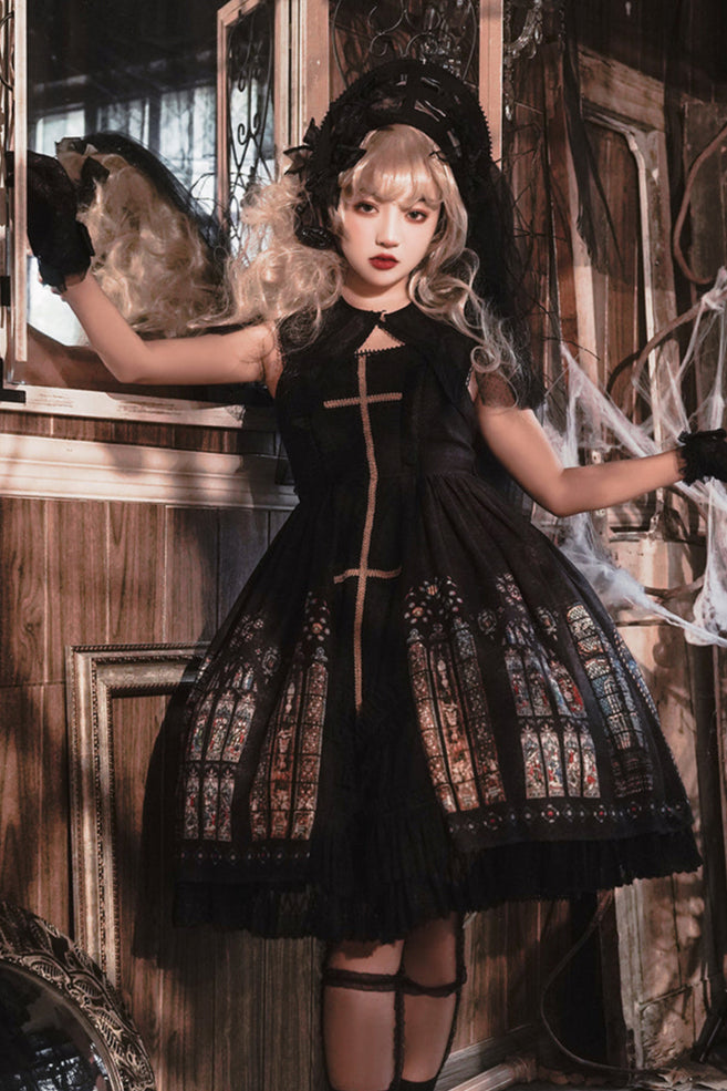 Window Retro Doll Lolita Dress
