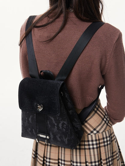 Y2k Cool American Denim Metal Buckle Backpack