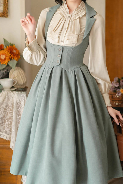 [forest Knows Fall] Sleeveless Classic Bust-support Lolita Dress 2 Colors