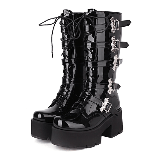 Dark Combat Boots