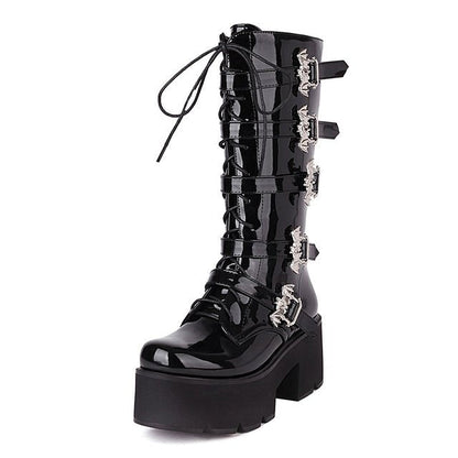 Dark Combat Boots