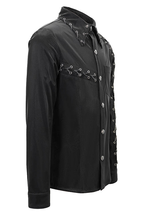 Black Rock Drawstring Punk Blouse
