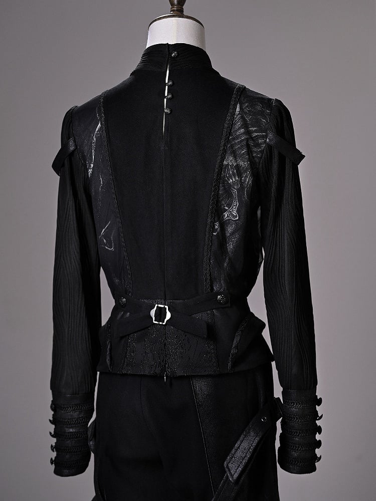 [pre-order Deadline: June 8] Phantom Knight Dark Gothic Prince Suit Full Set (jacket With Cape + Top + Pants)