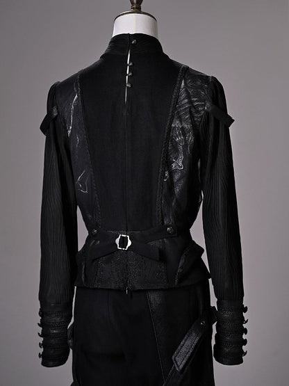 [pre-order Deadline: June 8] Phantom Knight Dark Gothic Prince Suit Full Set (jacket With Cape + Top + Pants)